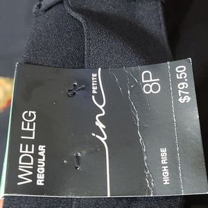 Deep Black dress pants wide leg Size 8P